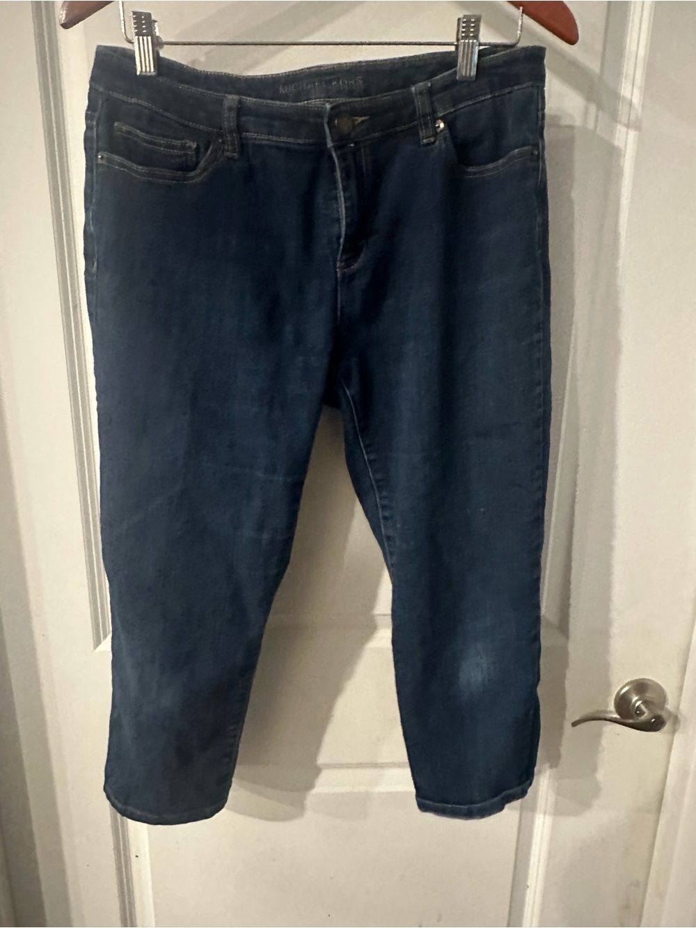 Michael Kors Dark Blue Cropped Women's Jeans